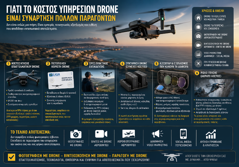 Το κόστος των υπηρεσιών drone δεν είναι «απλώς μια τιμή»